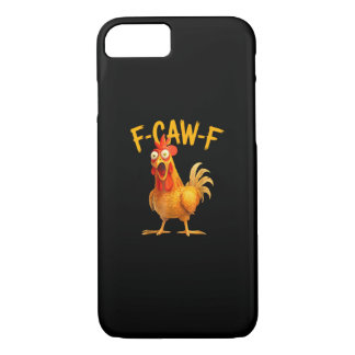 F-Caw-F Pun Funny Chicken Rooster Cawing Grunge Case-Mate iPhone Case