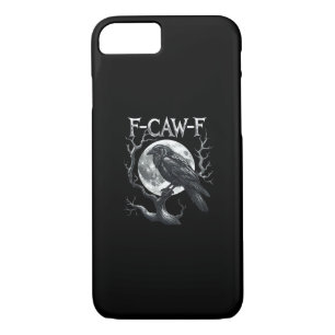 F-Caw-F Raven Moon Gothic Halloween Crow Bird Love Case-Mate iPhone Case