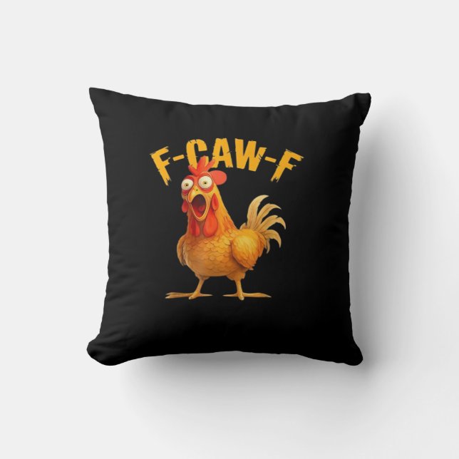 F-Caw-F Retro Classic Cushion (Front)