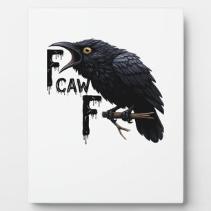 F Caw F Retro Classic Plaque