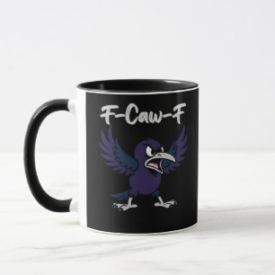 F-Caw-F Retro Graphic Mug