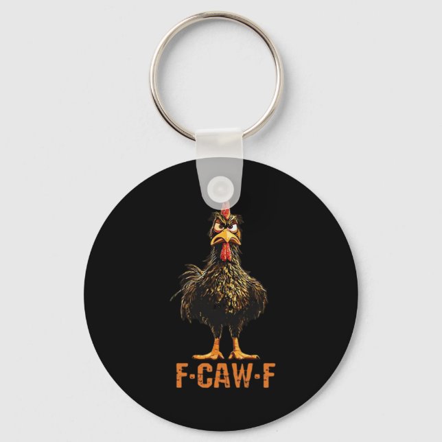 F-Caw-F Simple Clean Key Ring (Front)