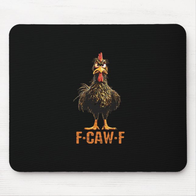 F-Caw-F Simple Clean Mouse Pad (Front)