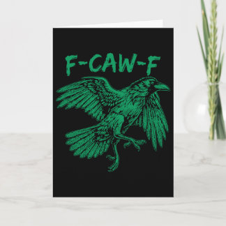 F-caw-f St Patrick Day Fcawf Chicken Rooster Sarca Card