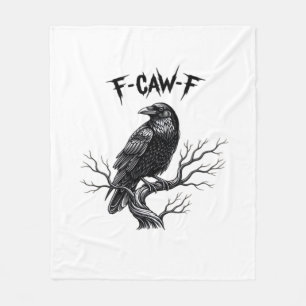 F Caw F Trendy Modern Style Fleece Blanket