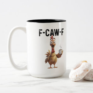 F CAW F Two-Tone COFFEE MUG