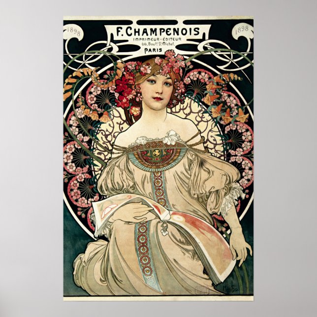 F. Champenois by Alphonse Mucha Poster (Front)