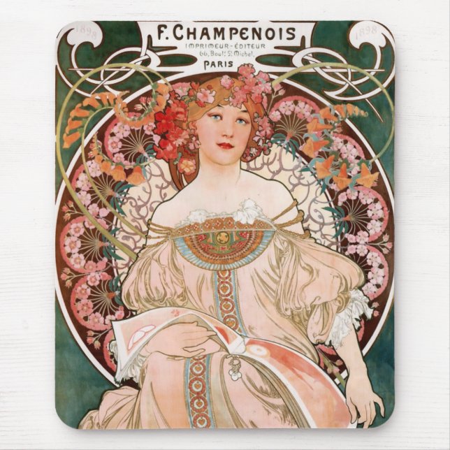 F. Champenois Imprimeur Editeur Mouse Pad (Front)