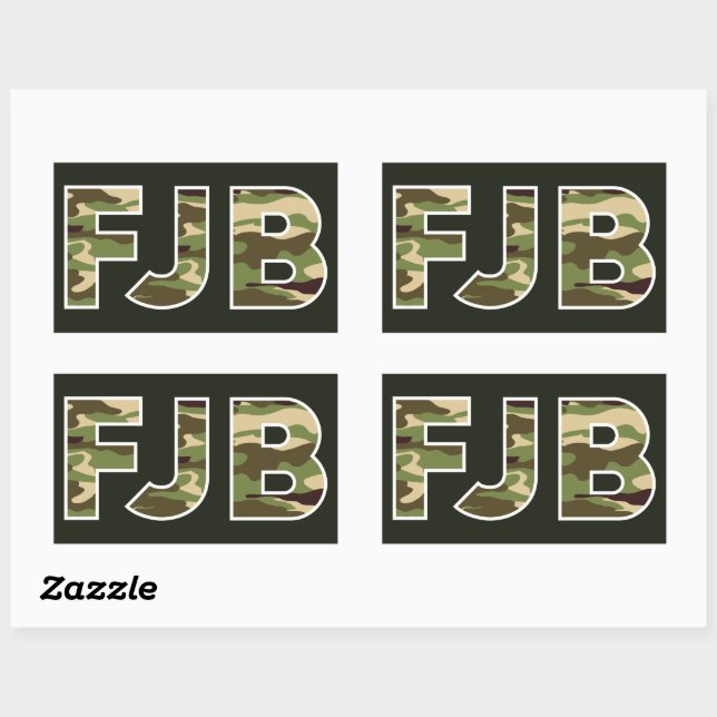 F%ck Biden Rectangular Sticker (Sheet)