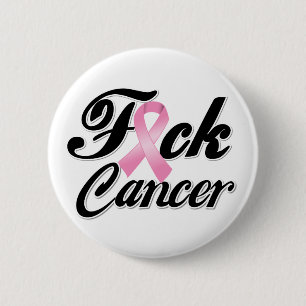 F*CK Breast Cancer Shirts 6 Cm Round Badge