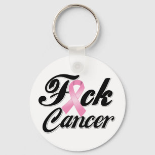 F*CK Breast Cancer Shirts Key Ring