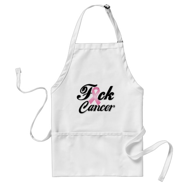F*CK Breast Cancer Shirts Standard Apron (Front)