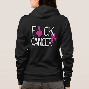 F#CK CANCER...Breast Cancer Hoodie
