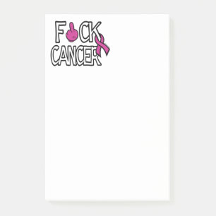 F#CK CANCER...Breast Cancer Post-it Notes