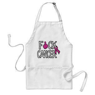 F#CK CANCER...Breast Cancer Standard Apron