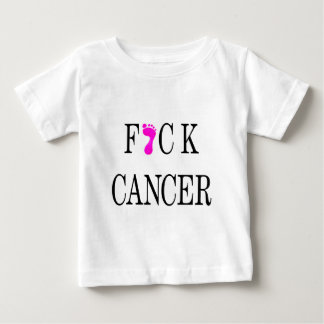 f*ck cancer soft text baby T-Shirt