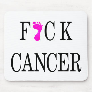 f*ck cancer soft text mouse pad