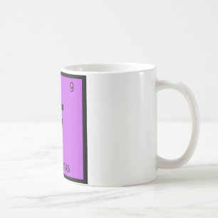 F - Fairbanks City Chemistry Periodic Table Symbol Coffee Mug