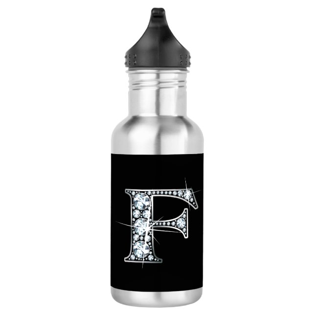 F Faux-"Diamond" Monogram 532 Ml Water Bottle (Right)