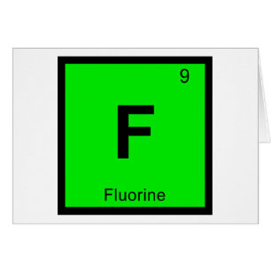 F - Fluorine Chemistry Periodic Table Symbol