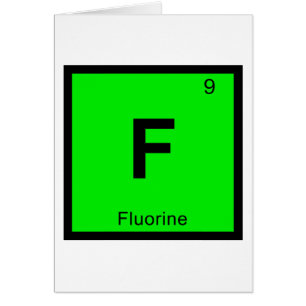 F - Fluorine Chemistry Periodic Table Symbol