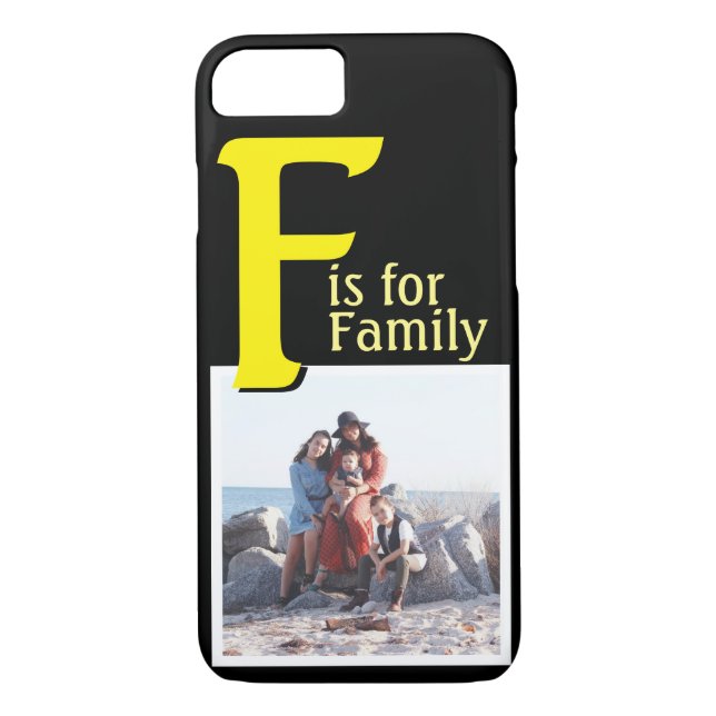 F for Family Case-Mate iPhone Case (Back)