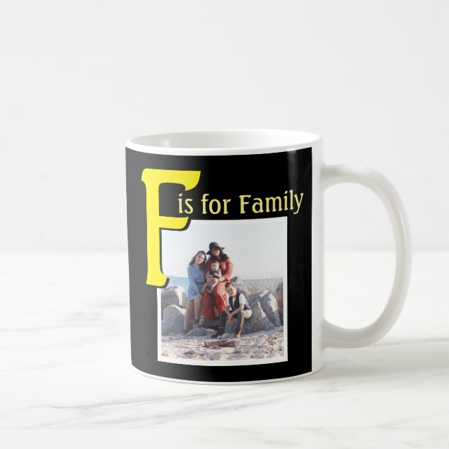 F for Family Coffee Mug (Right)