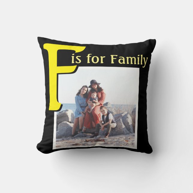 F for Family Cushion (Front)