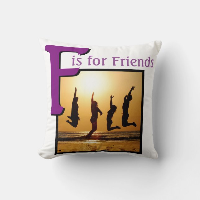 F for Friends Cushion (Front)