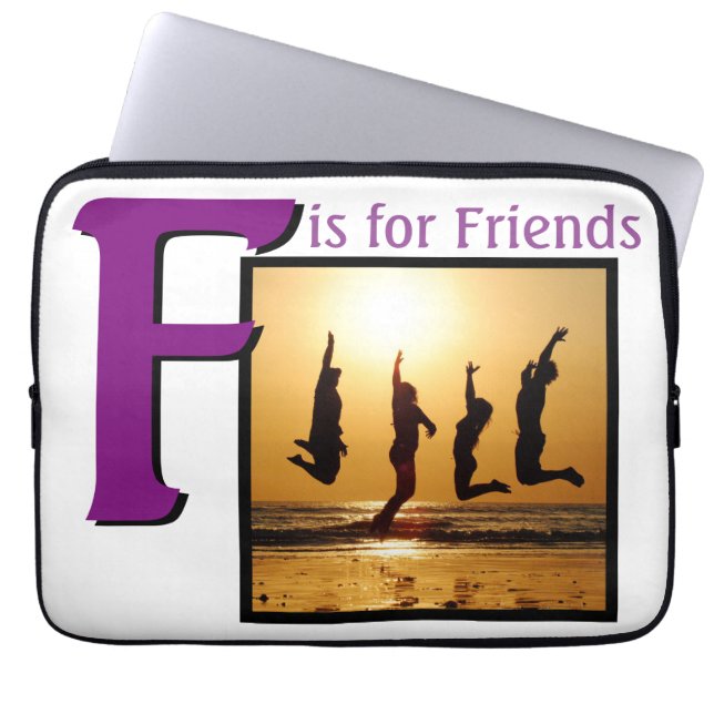 F for Friends Laptop Sleeve (Front)