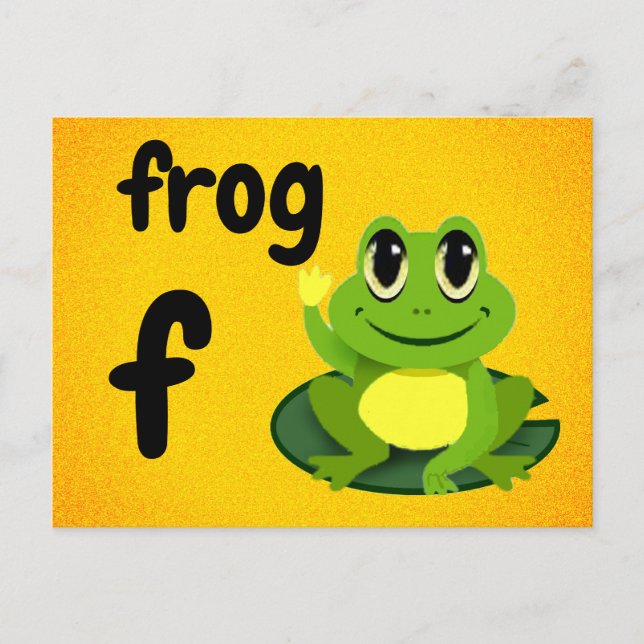 f - frog flash card (Front)