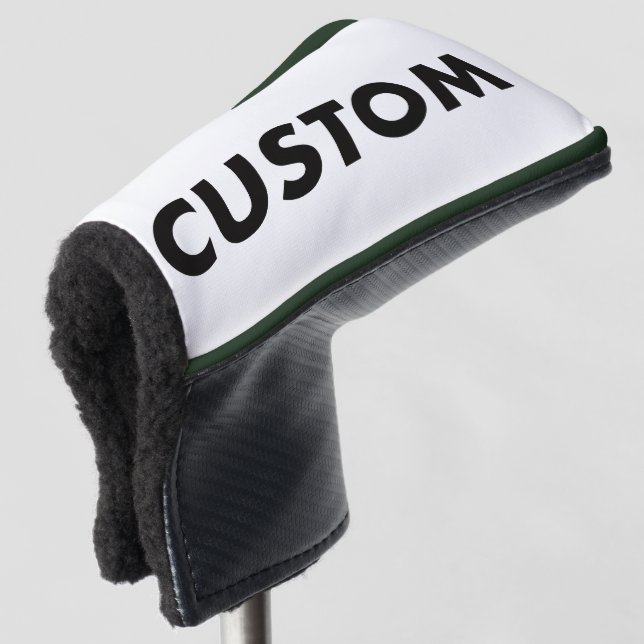 F. GREEN Piping Custom Golf Putter Headcover Blank (3/4 Front)