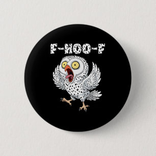 F-hoo-f Owl Meme – Funny Screaming Owl Bird Meme G 6 Cm Round Badge
