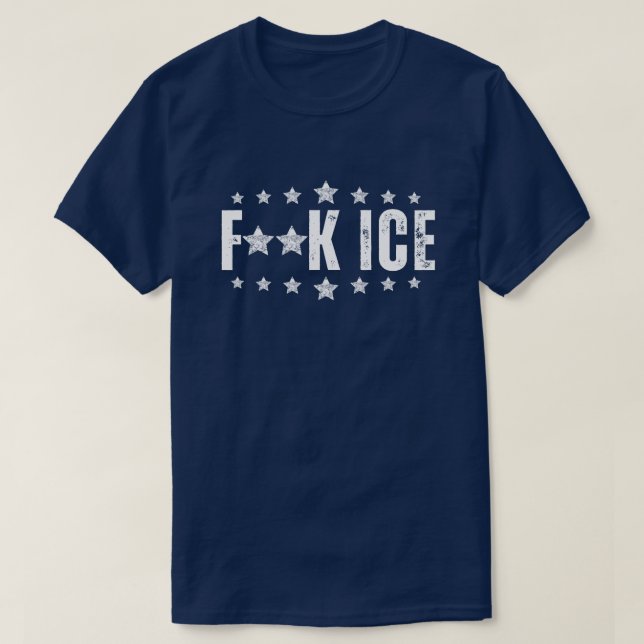F ICE Protest T-Shirt (Design Front)
