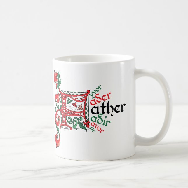 F is for Father Mug (Right)