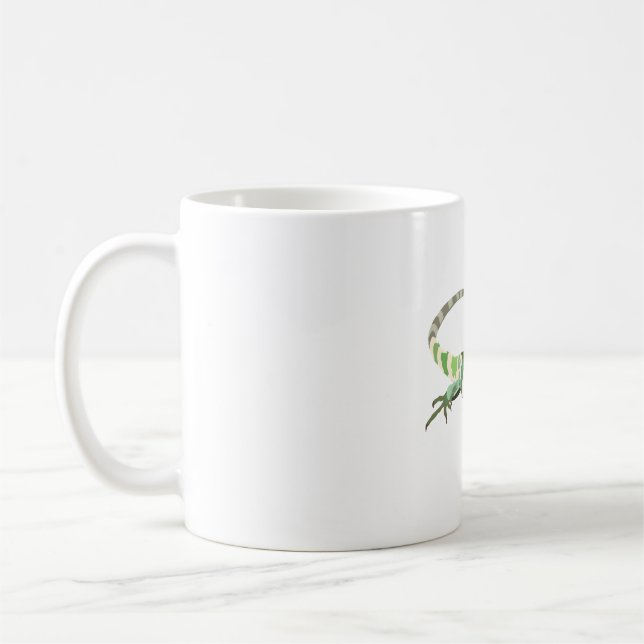 F is for Fiji Banded Iguana Coffee Mug (Left)