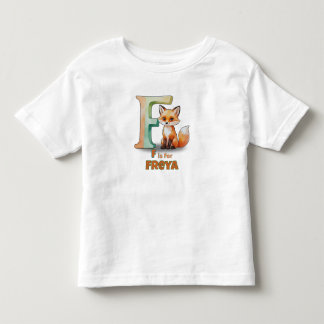 F is for Freya – Custom Toddler T-shirt with Fun F