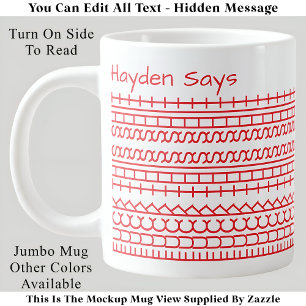 F**k This Shit-Hidden Message 144BR Funny Office Large Coffee Mug