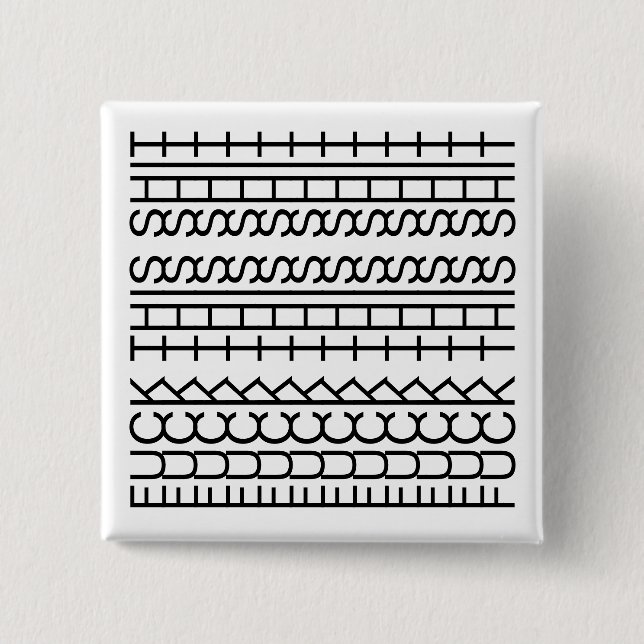 F**k This Shit-Hidden Message 144BW Funny Novelty 15 Cm Square Badge (Front)