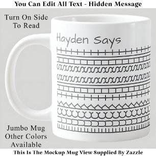 F**k This Shit-Hidden Message 144GW Funny Office Large Coffee Mug