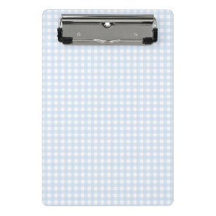 F & L Blue Gingham Mini Clipboard
