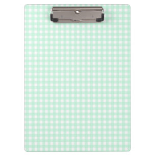 F & L Green Gingham Clipboard