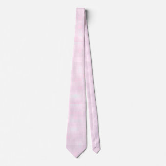 F & L Pink Gingham Tie