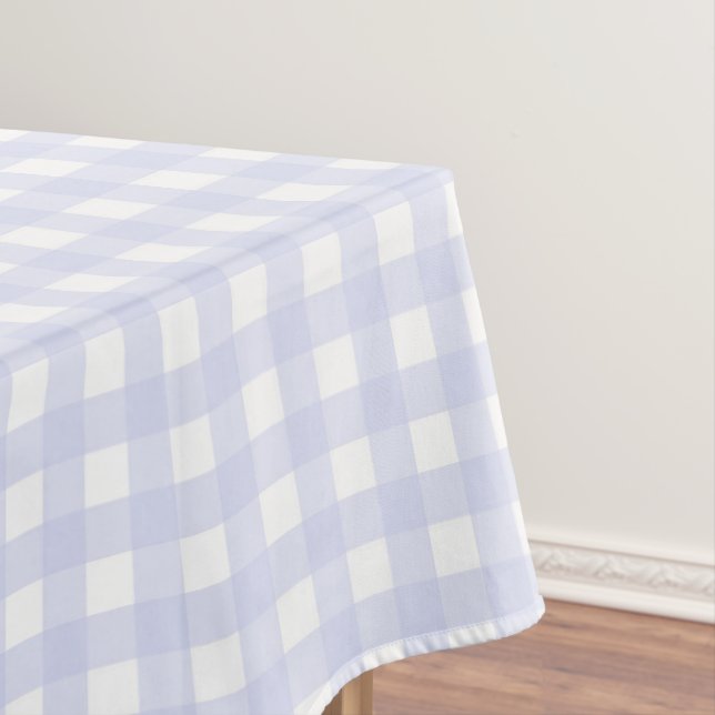 F & L Purple Gingham Tablecloth (In Situ)