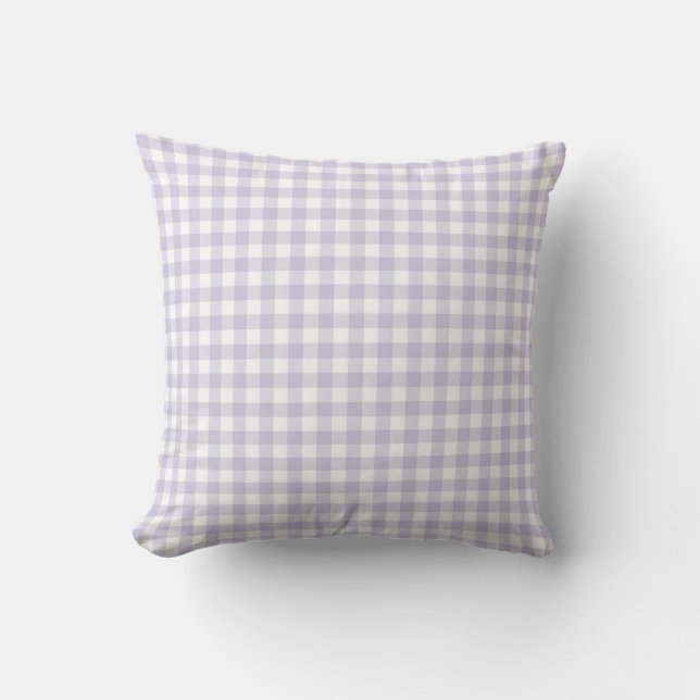 F & L Purple Plaid Cushion (Front)