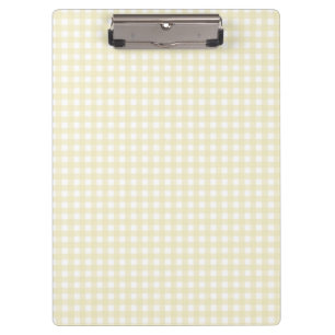 F & L Yellow Gingham Clipboard