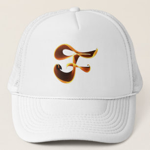 F-letter Flame Trucker Hat