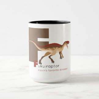 F like Fukuiraptor Mug