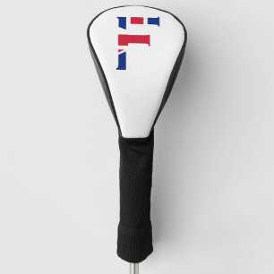 F Monogram overlaid on Union Jack Flag dccn Golf Head Cover