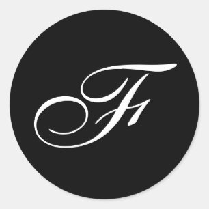 F Monogram Stickers